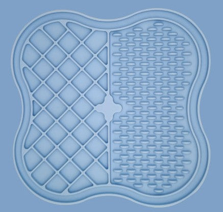Alfombrilla de Lamer de Silicona Clover para Alimentación Lenta con Texturas de Doble Zona para Perros y Gatos