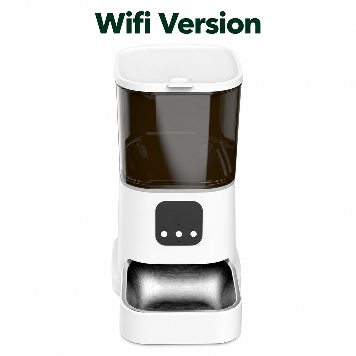 Automatic Pet Feeder with Dual-Lens Camera and 304 Stainless Steel Bowl for Cats and Dogs