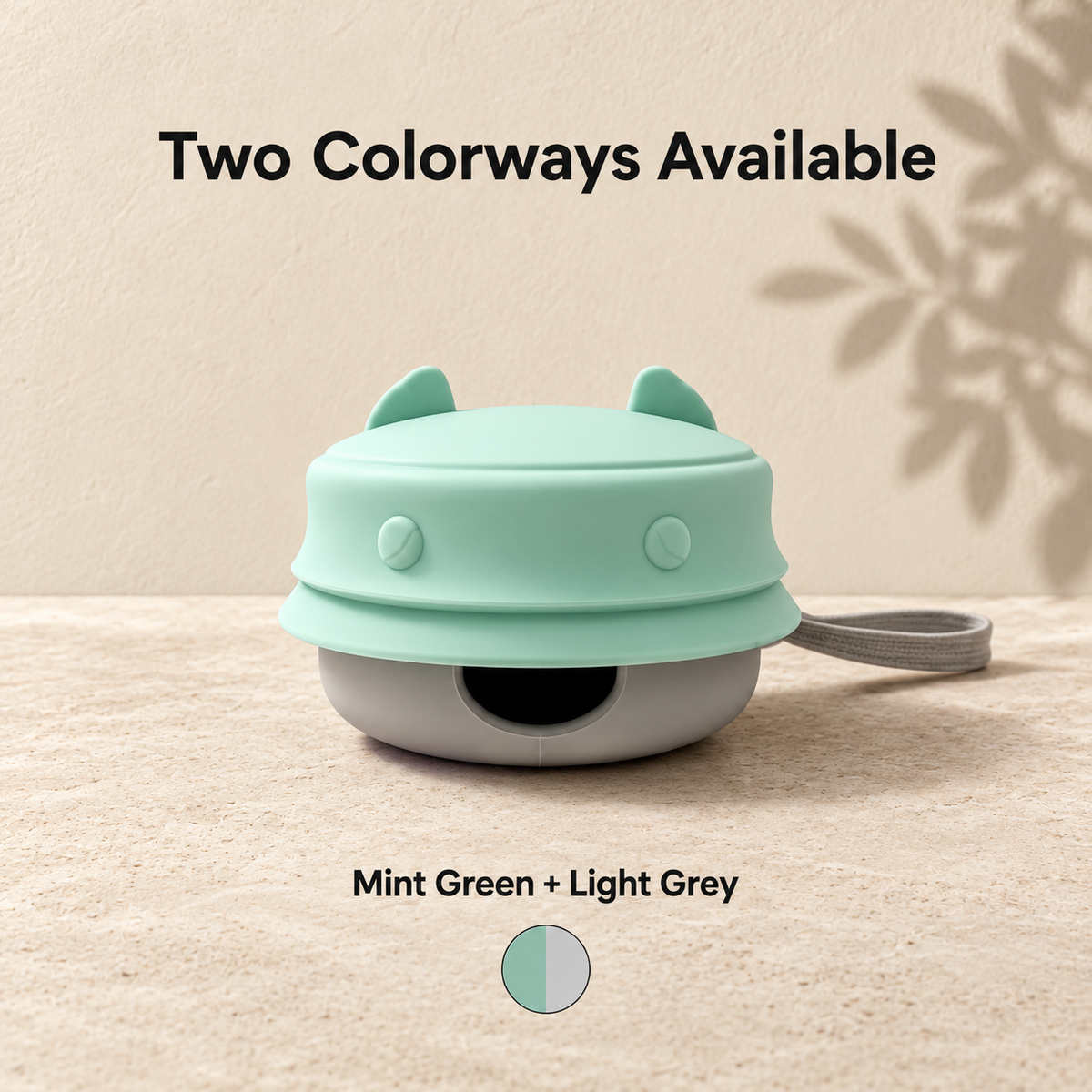 3-in-1 Collapsible Silicone Dog Travel Bowl with Food and Poop Bag Storage