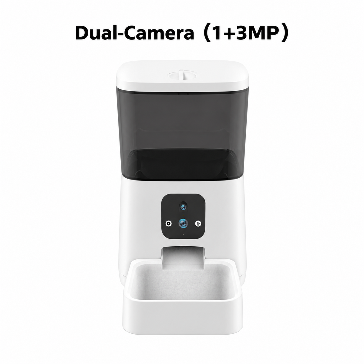 Automatic Pet Feeder with 4MP Dual Camera and WiFi App Control for Cats and Pitty Dogs