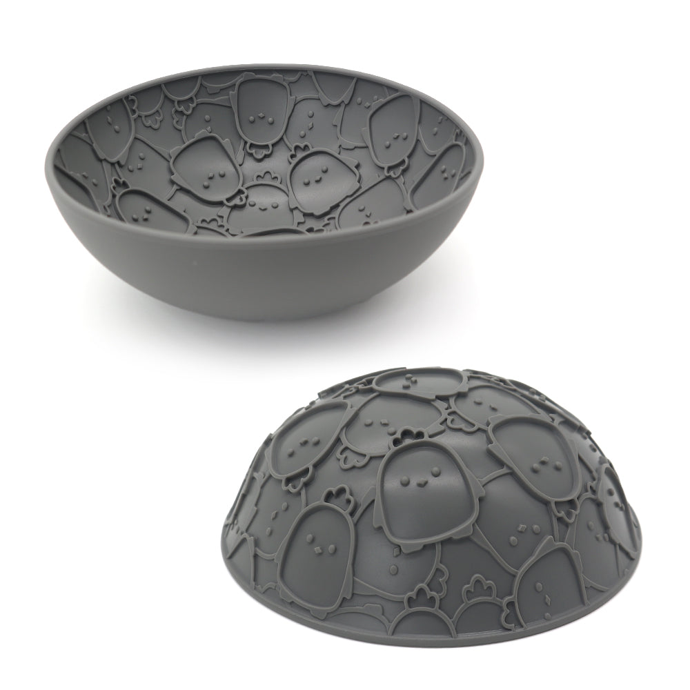 Silicone Reversible Slow Feeder Bowl and Lick Mat for Cats and Dogs