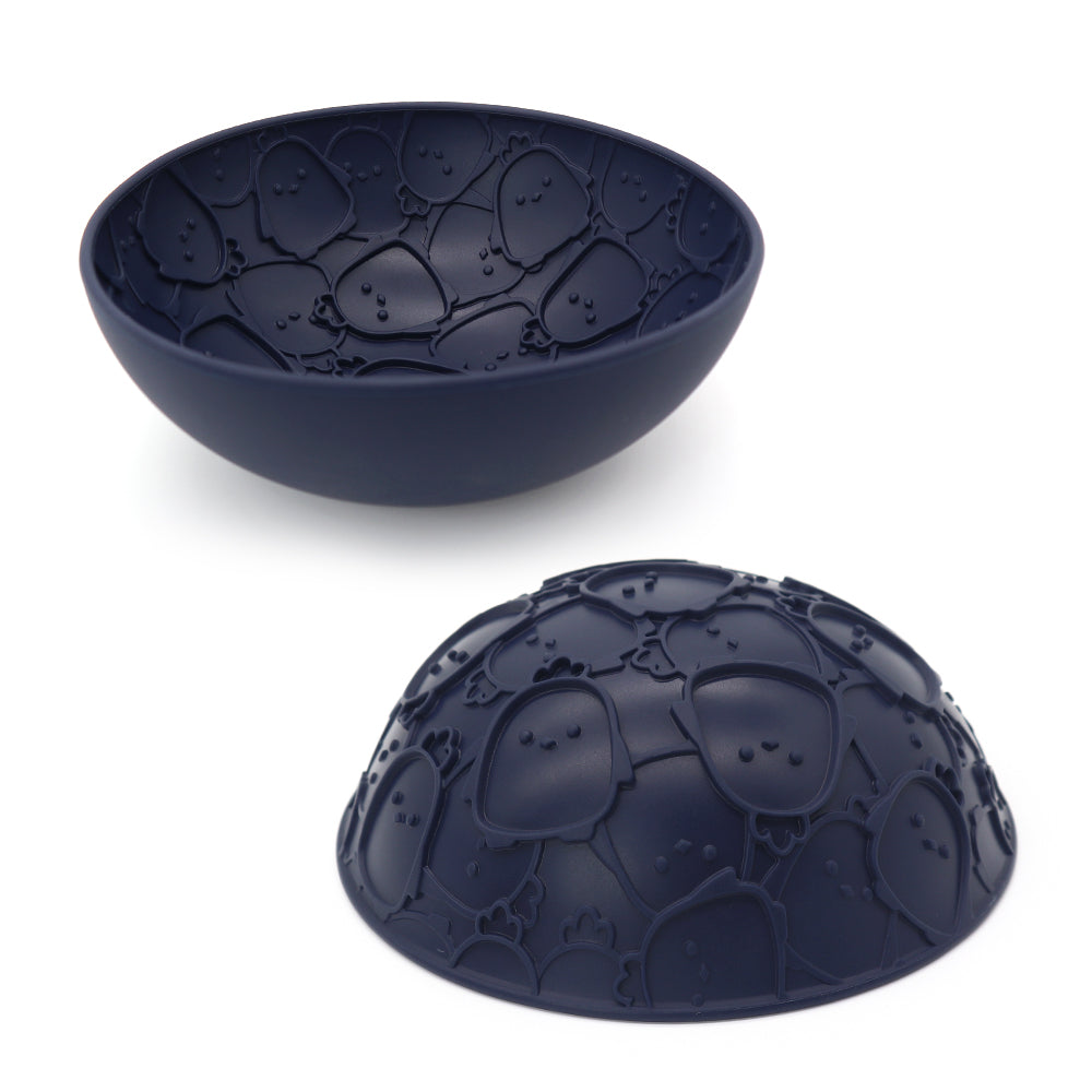 Silicone Reversible Slow Feeder Bowl and Lick Mat for Cats and Dogs