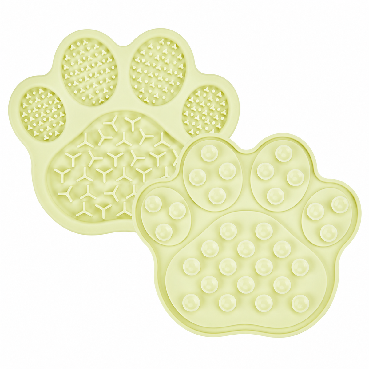 Paw-Shaped Silicone Lick Mat with 30 Suction Cups for Dogs and Cats