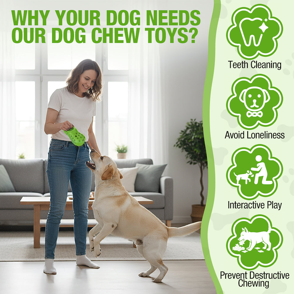 Juguete masticable de caucho natural en forma de zapatilla para perros con cavidad dispensadora de premios