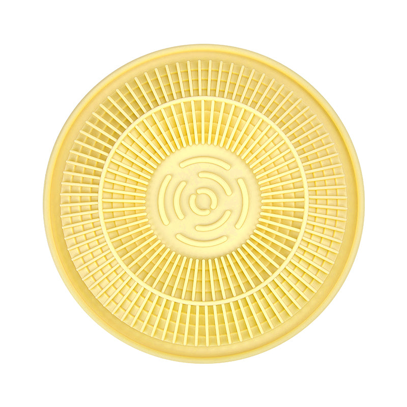 Tulou Inspired Round Silicone Lick Mat Slow Feeder for Dogs and Cats