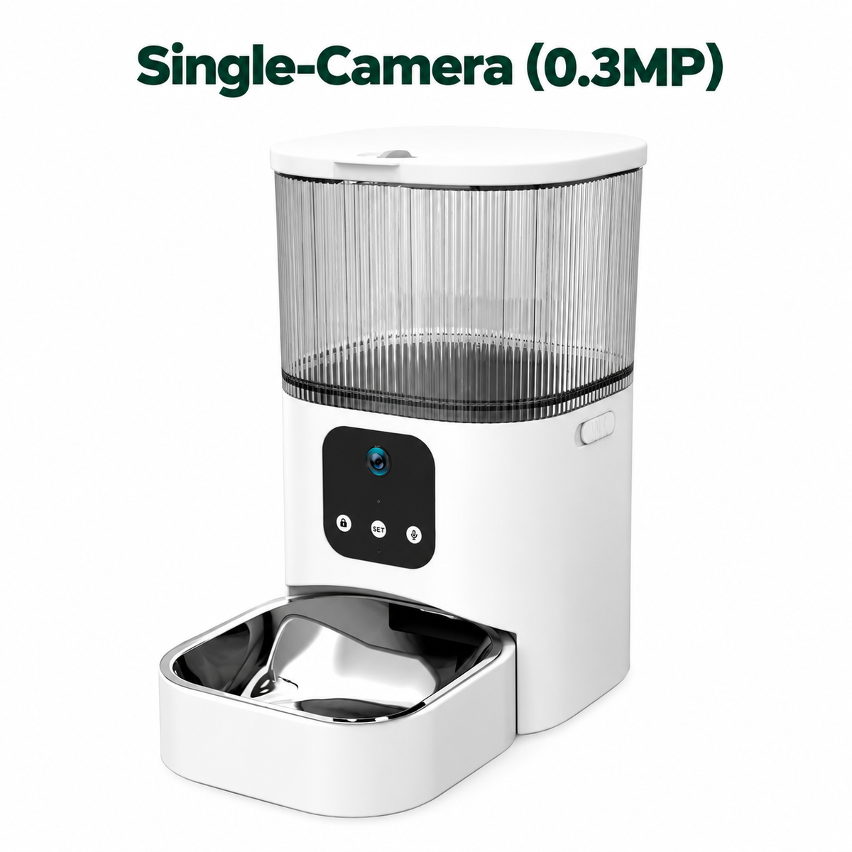Automatic Pet Feeder with 4MPSingle Camere Dual Camera and App Control for Cats and Dogs