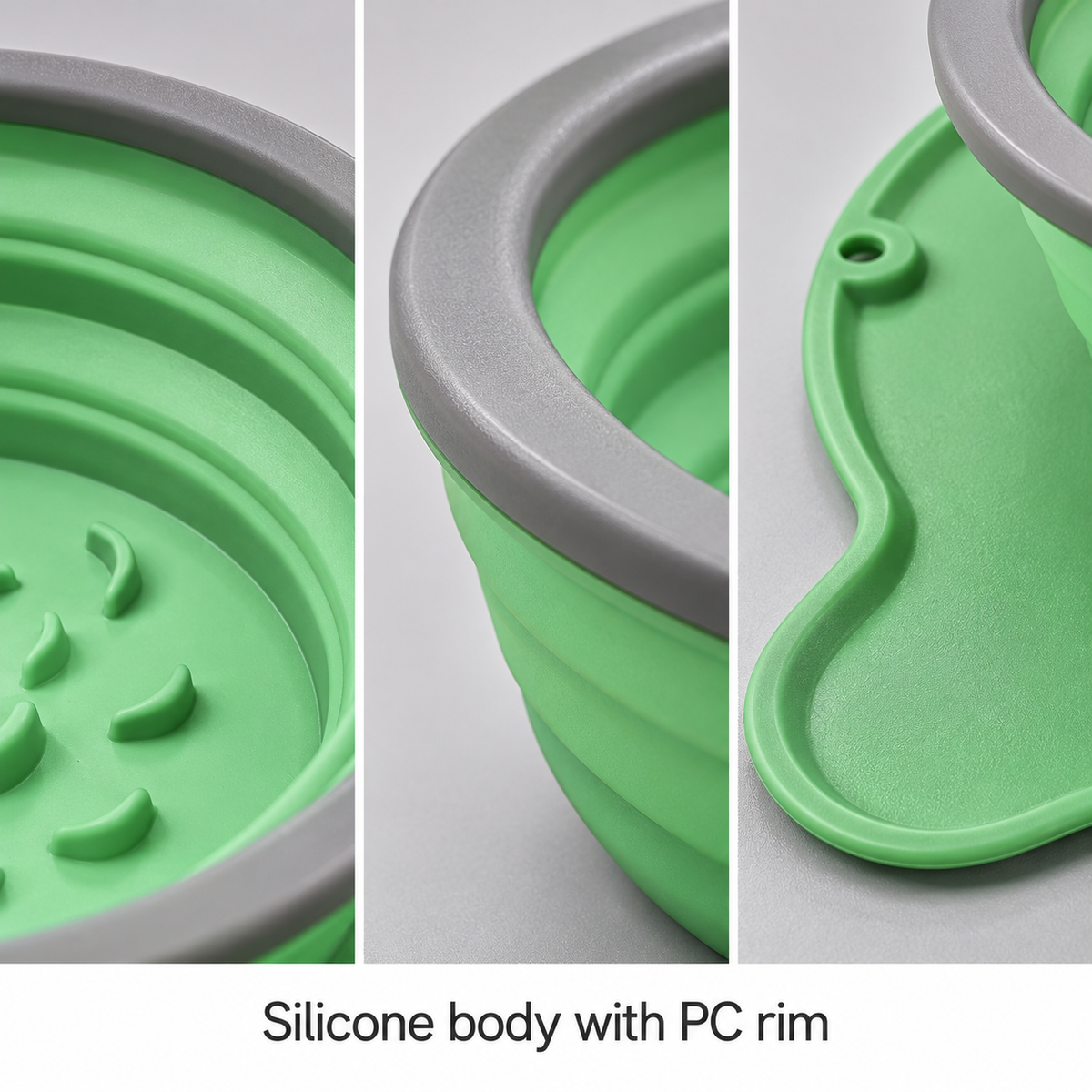 Comedero doble plegable de silicona con sistema de alimentación lenta para gatos y perros