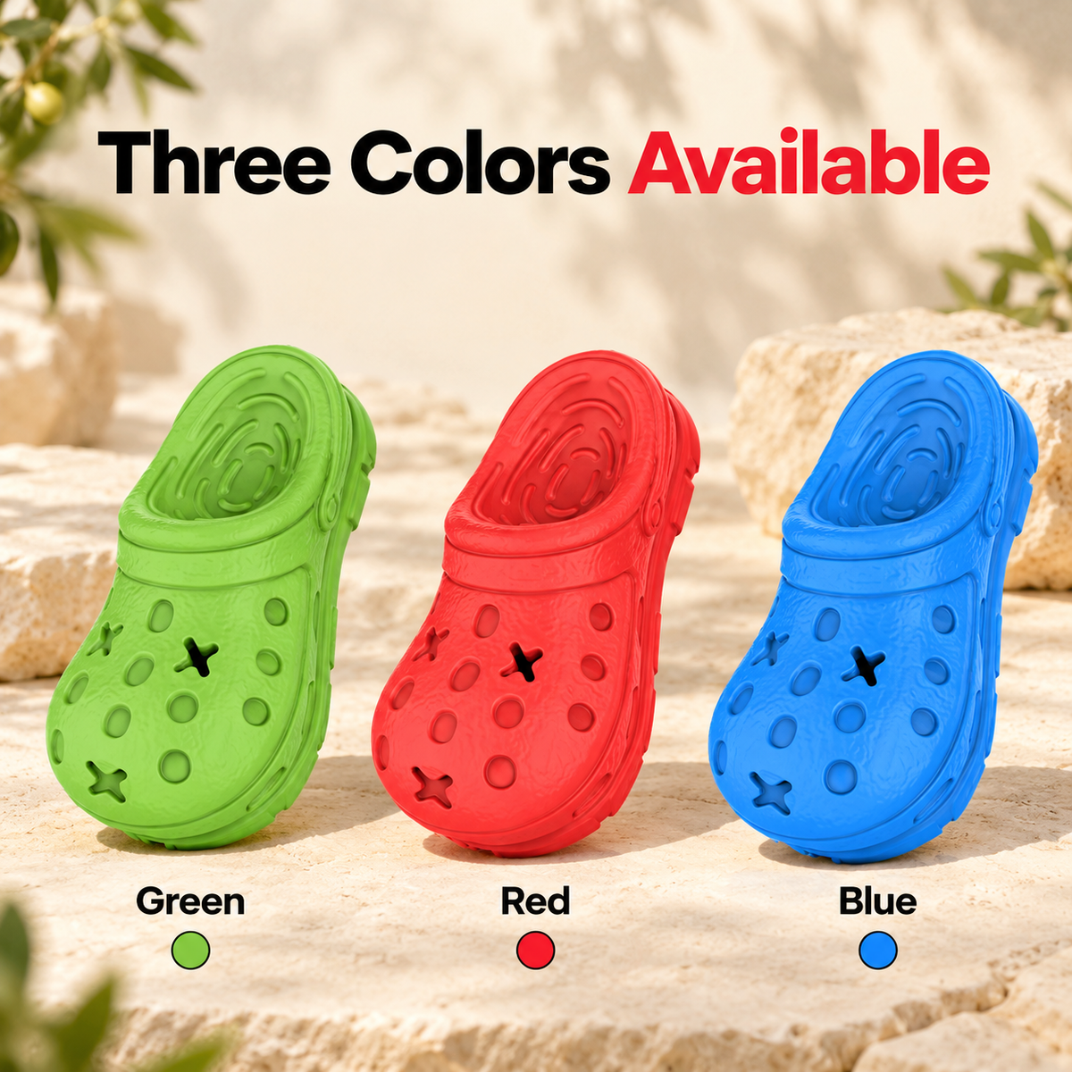 Juguete masticable de caucho natural en forma de zapatilla para perros con cavidad dispensadora de premios