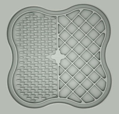 Alfombrilla de Lamer de Silicona Clover para Alimentación Lenta con Texturas de Doble Zona para Perros y Gatos