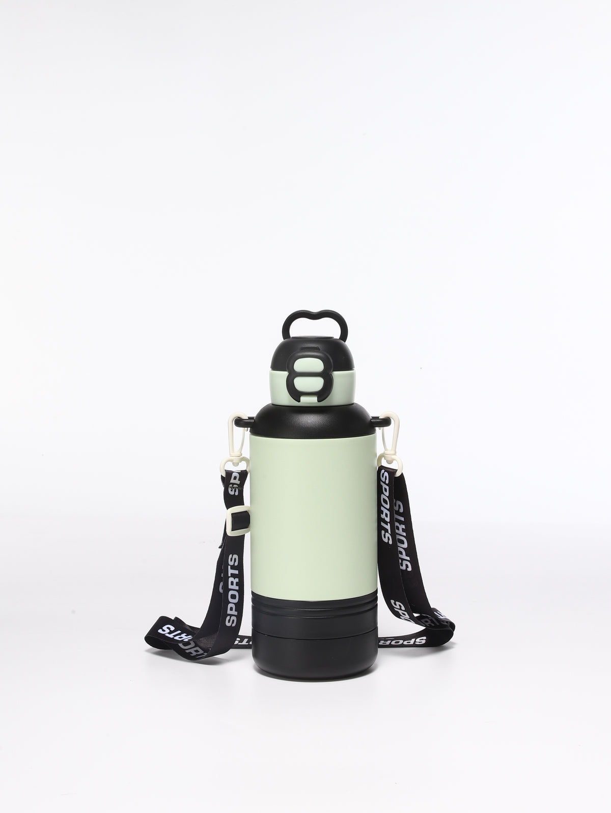 Botella de agua térmica para perros de 32 oz con bebedero y comedero desmontables para senderismo