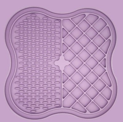Alfombrilla de Lamer de Silicona Clover para Alimentación Lenta con Texturas de Doble Zona para Perros y Gatos