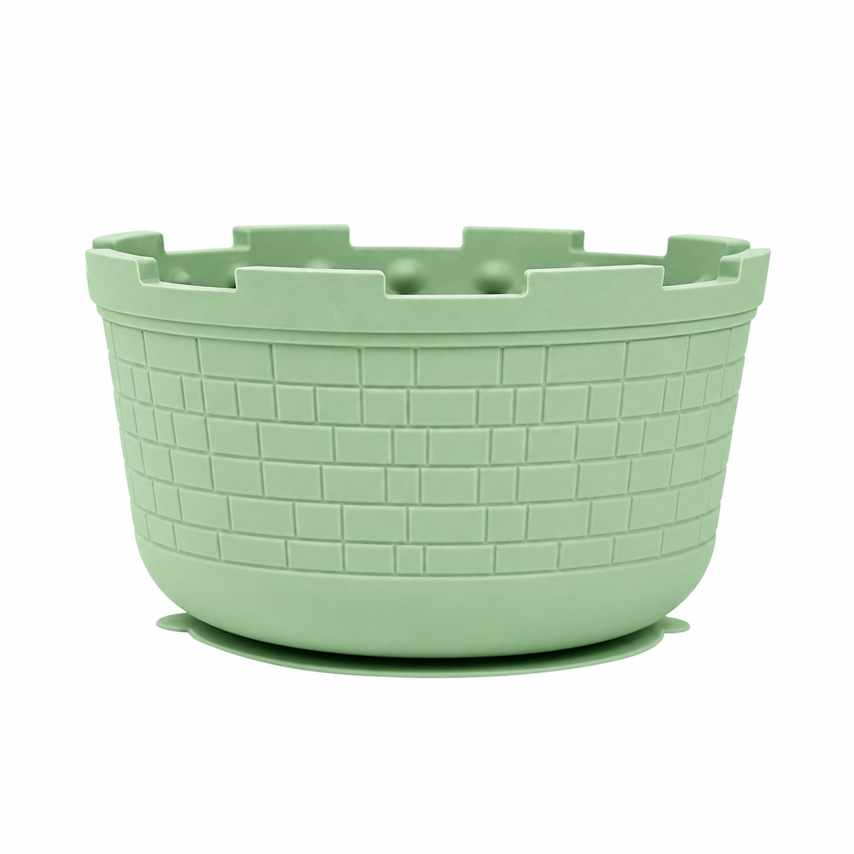 Silicone Castle Slow Feeder Bowl with Suction Base and Lick Surface
