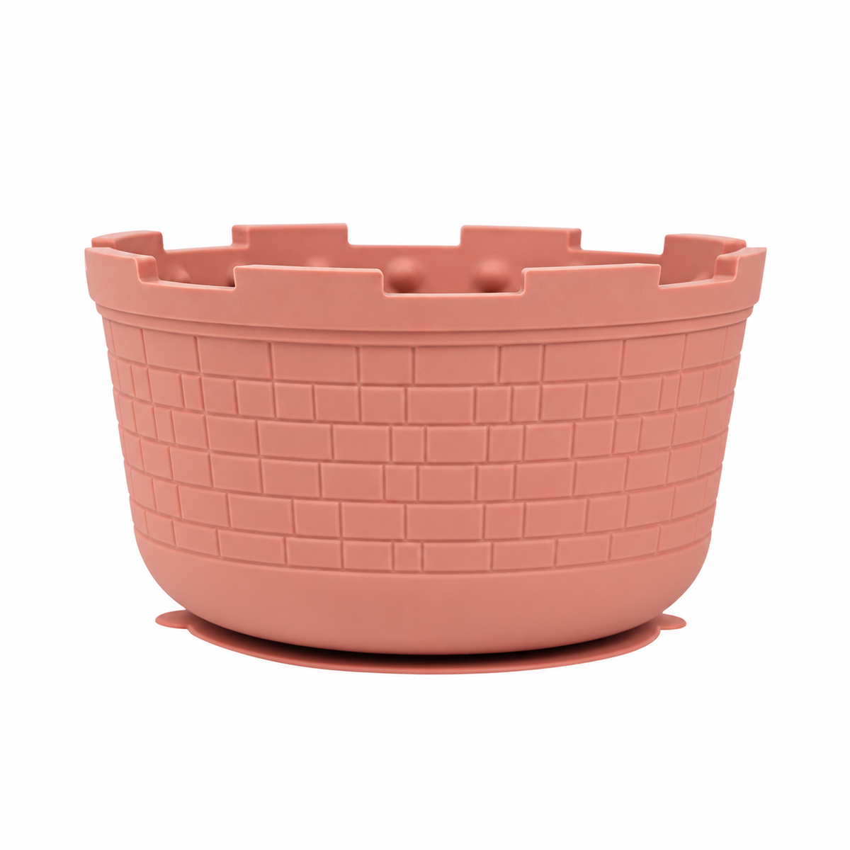 Silicone Castle Slow Feeder Bowl with Suction Base and Lick Surface