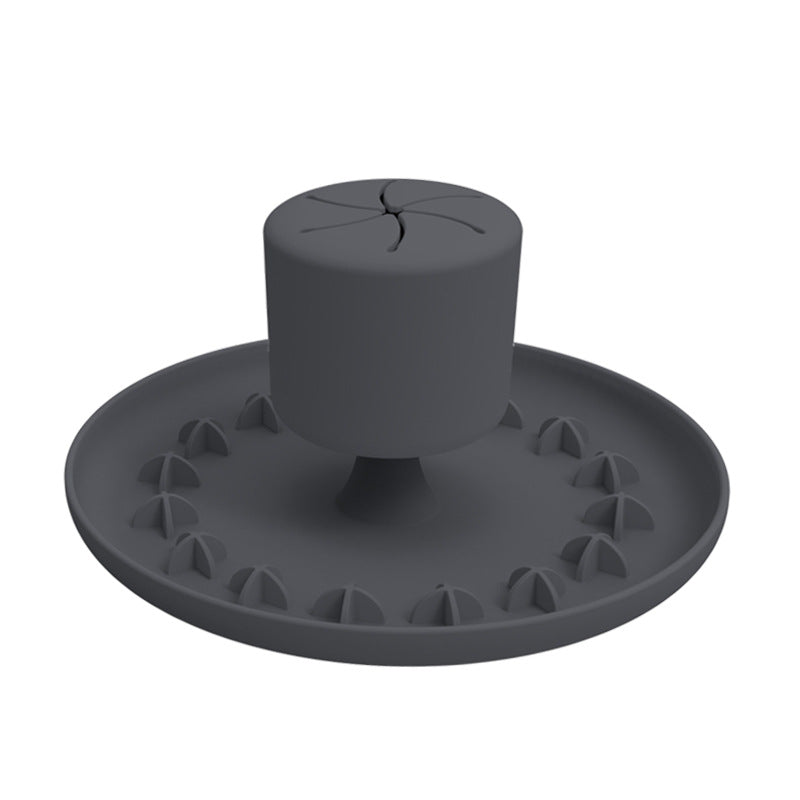 Shake and Dispense Silicone Slow Feeder Dog Toy with Suction Base