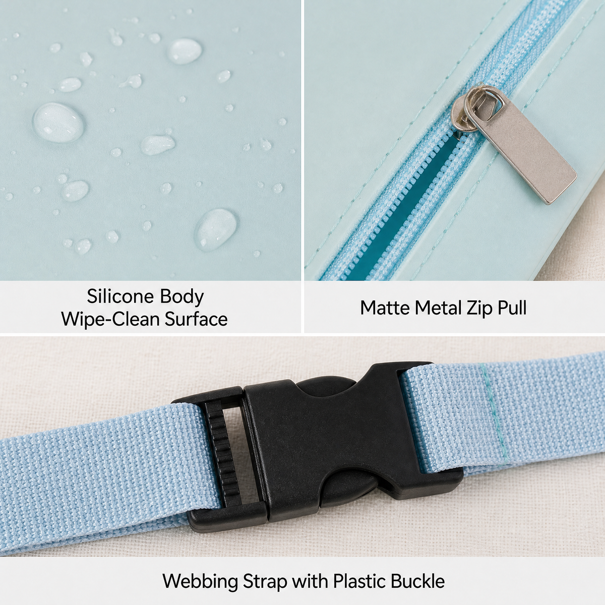 Bolsa portátil de silicona para premios de perros con correa ajustable para la cintura y dispensador de bolsas para excrementos