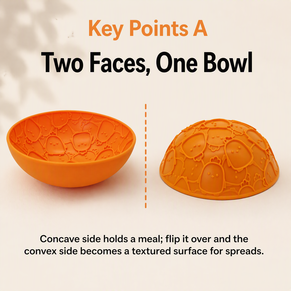 Silicone Reversible Slow Feeder Bowl and Lick Mat for Cats and Dogs