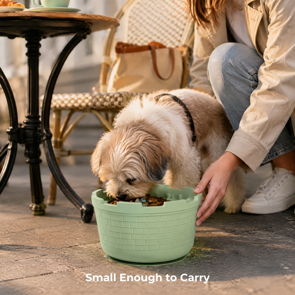 Silicone Castle Slow Feeder Bowl with Suction Base and Lick Surface