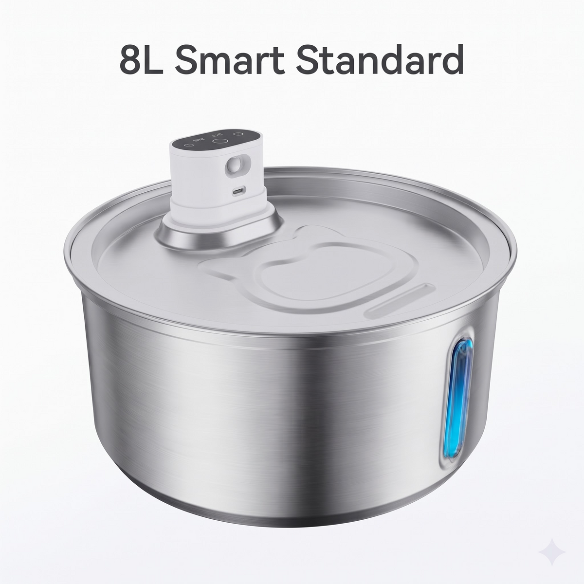 11L/8L/5.5L/4L Wireless Stainless Steel Pet Water Fountain with Motion Sensor