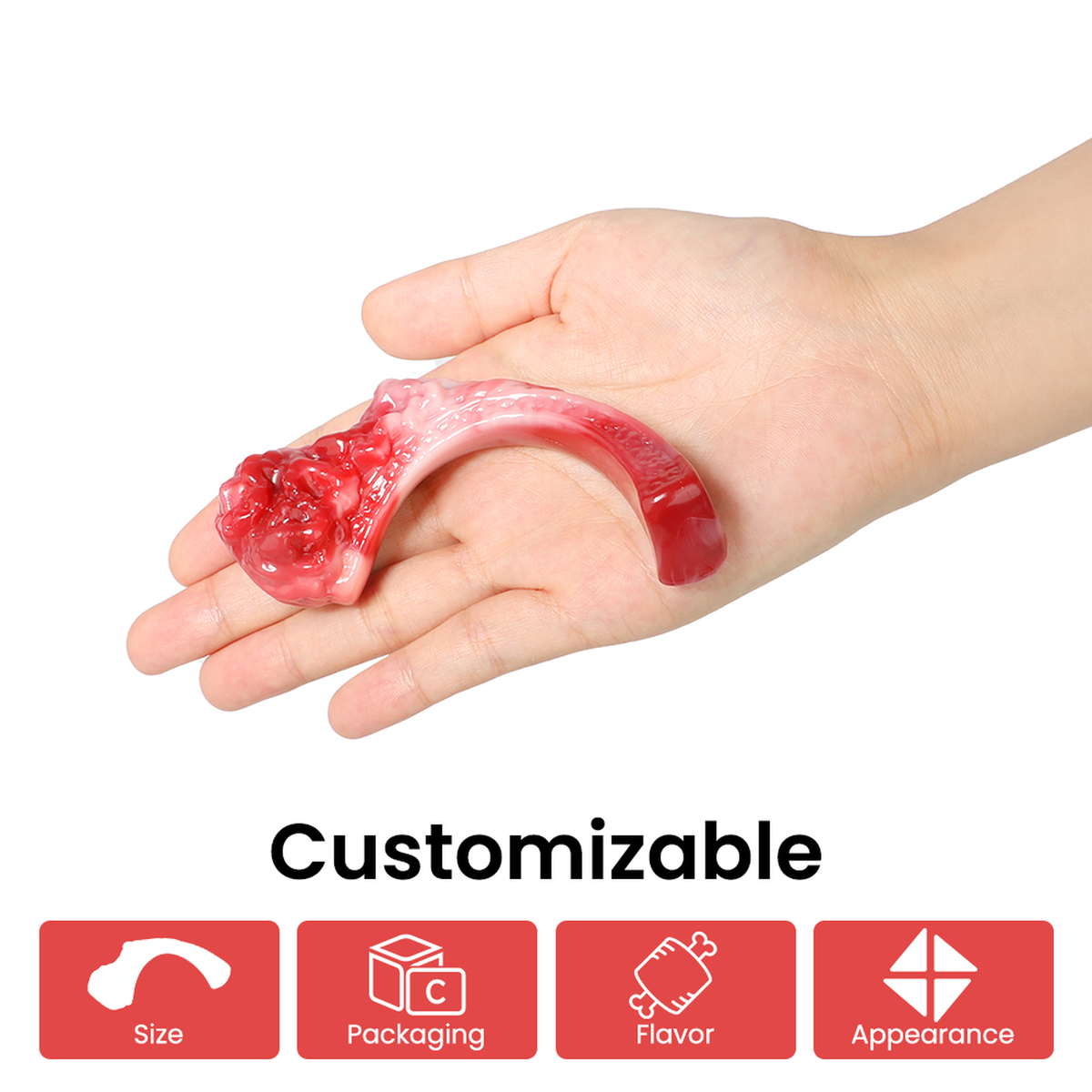 Steak-Shaped Nylon Dog Chew Toy with Meat Aroma for Large Dogs