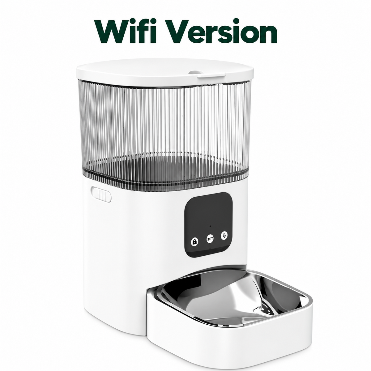 Automatic Pet Feeder with 4MPSingle Camere Dual Camera and App Control for Cats and Dogs