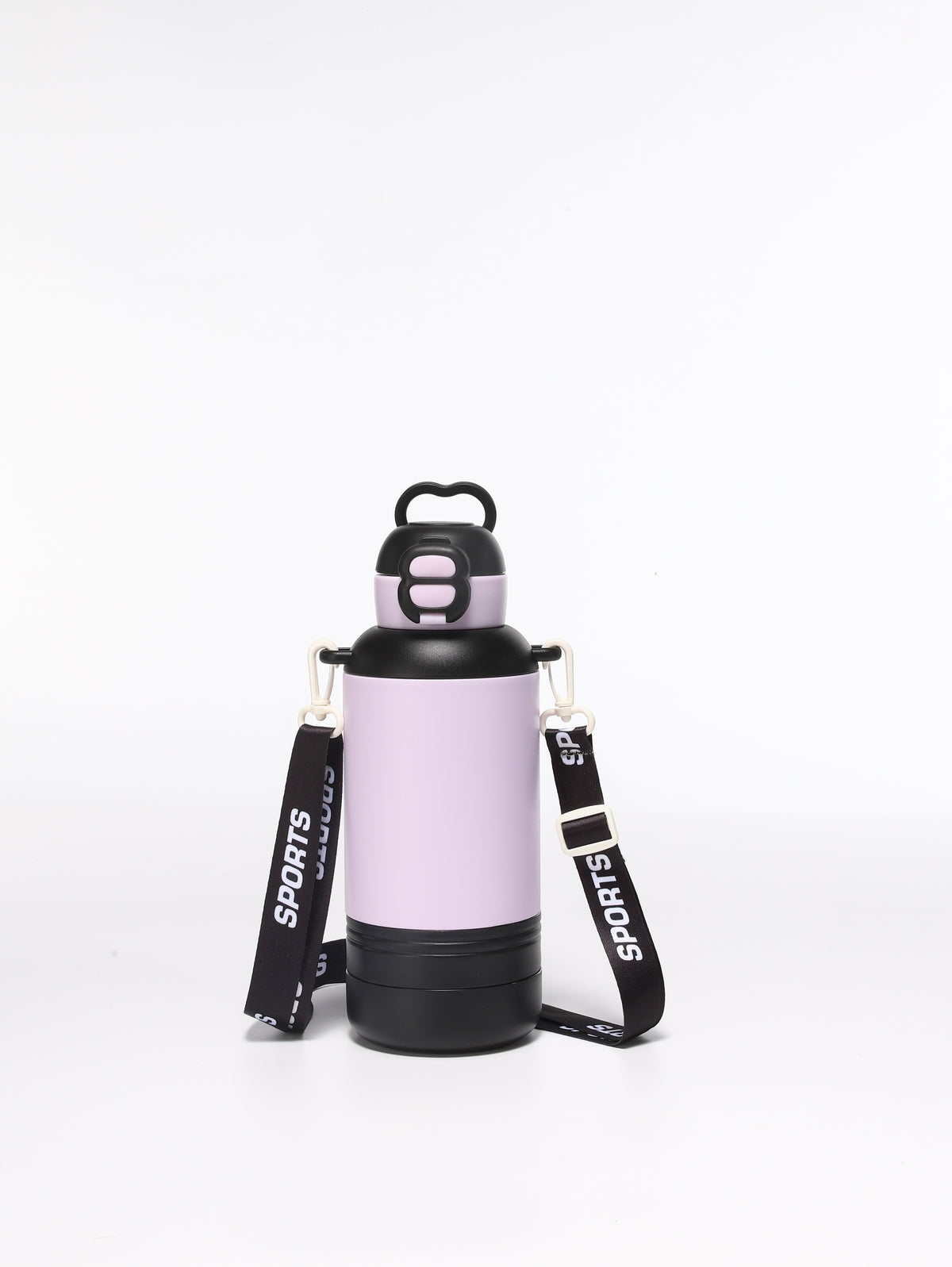 Botella de agua térmica para perros de 32 oz con bebedero y comedero desmontables para senderismo
