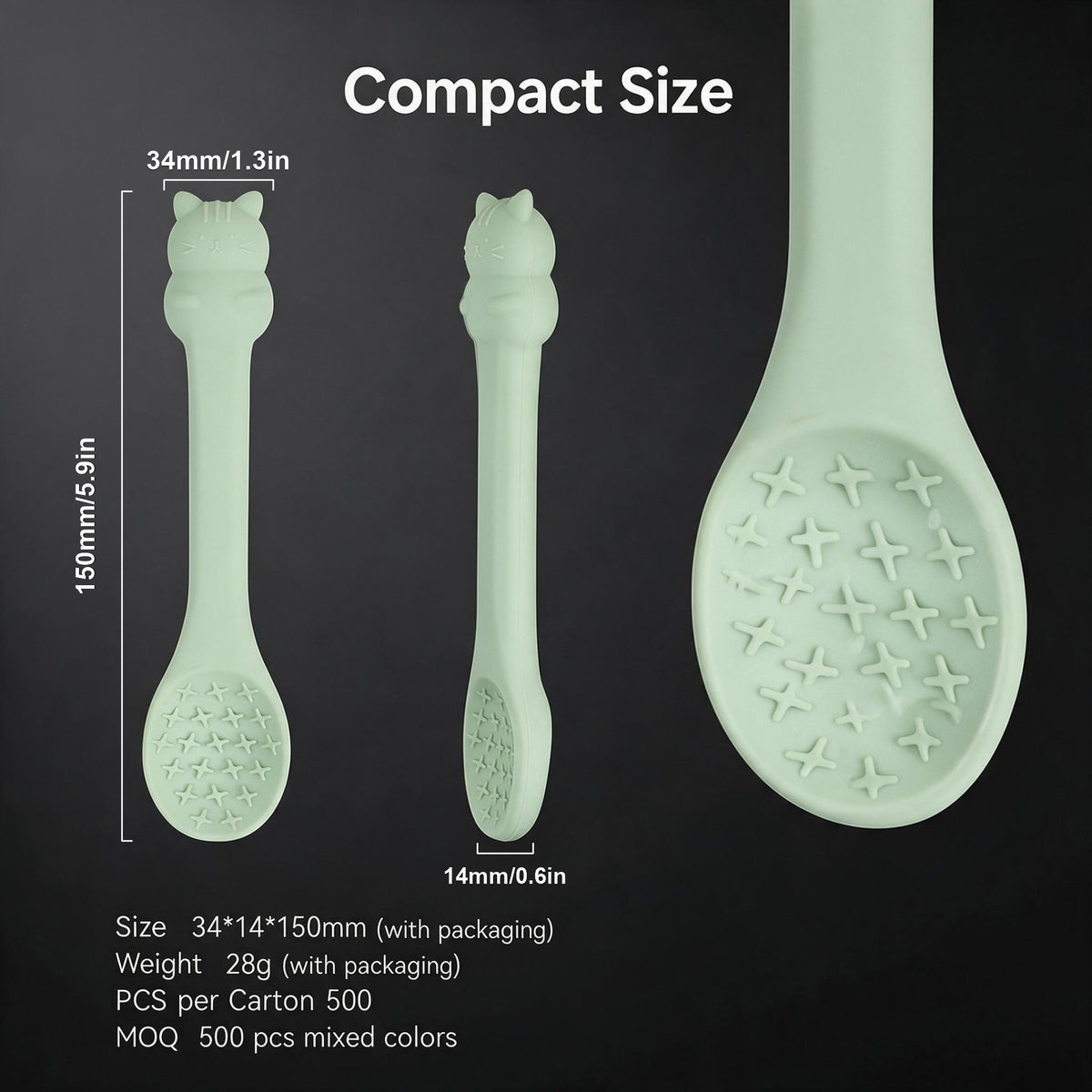 Handheld Silicone Slow Feeder Lick Spoon with Cross Posts for Cats and Dogs