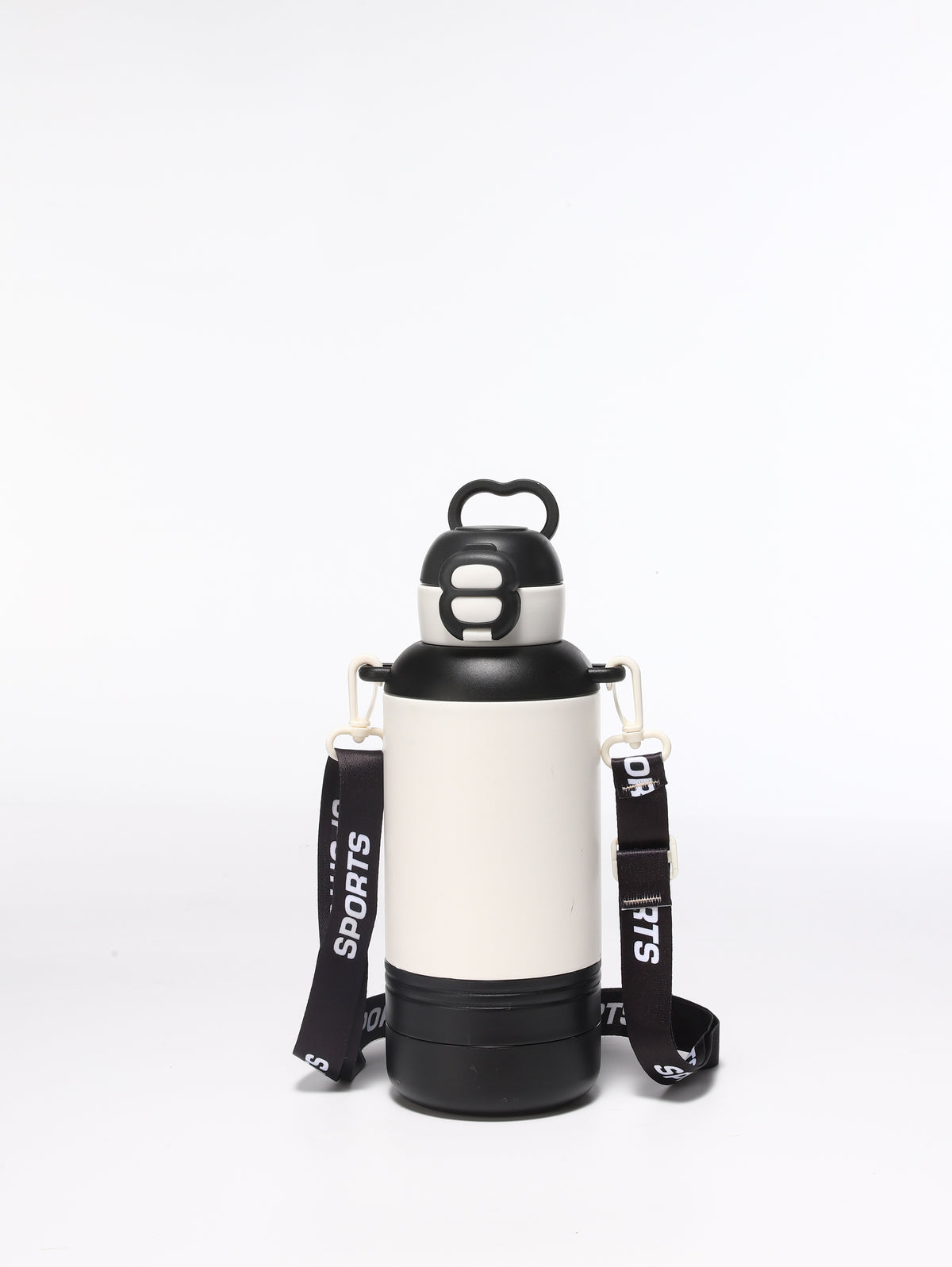 Botella de agua térmica para perros de 32 oz con bebedero y comedero desmontables para senderismo