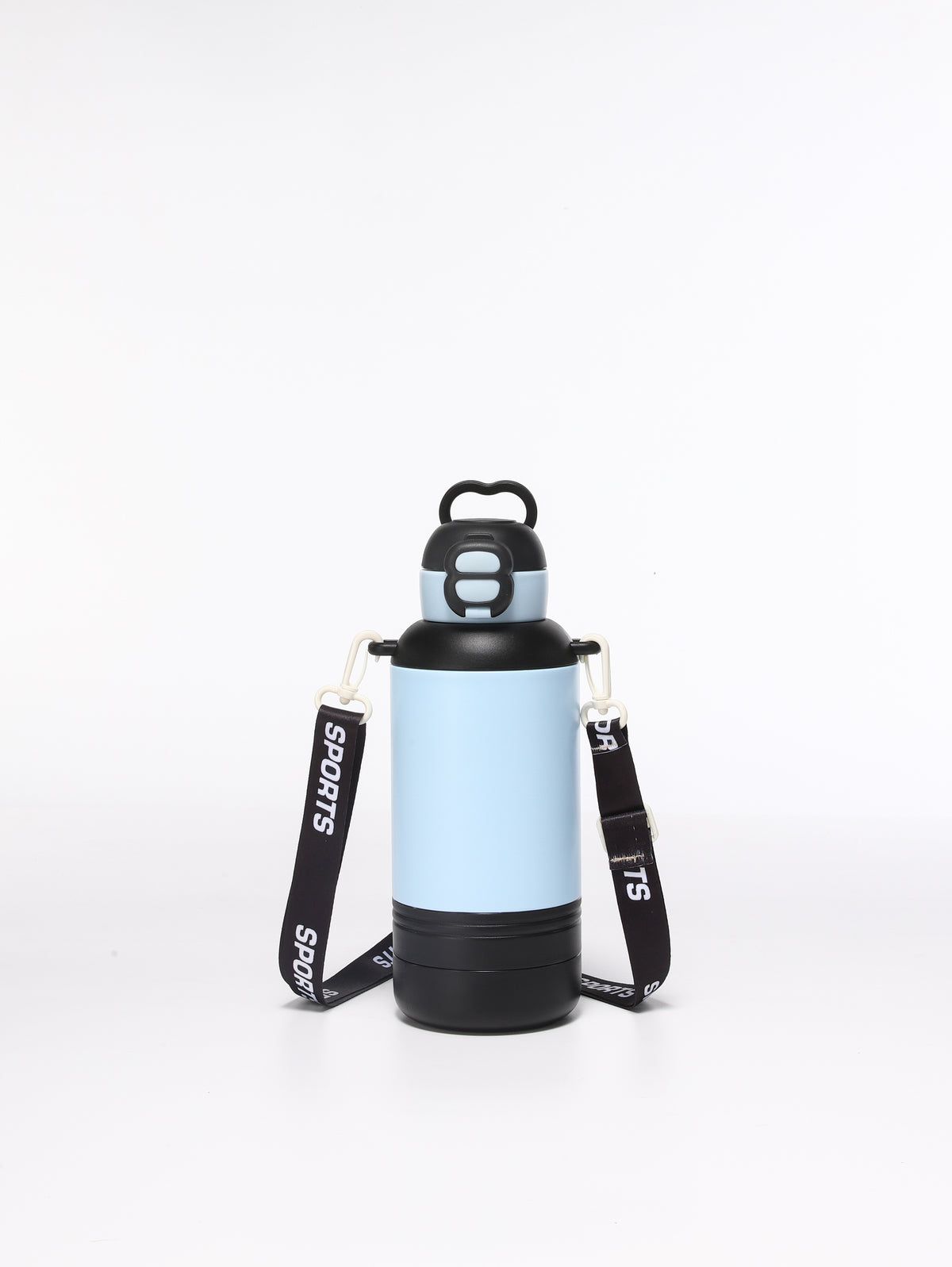 Botella de agua térmica para perros de 32 oz con bebedero y comedero desmontables para senderismo