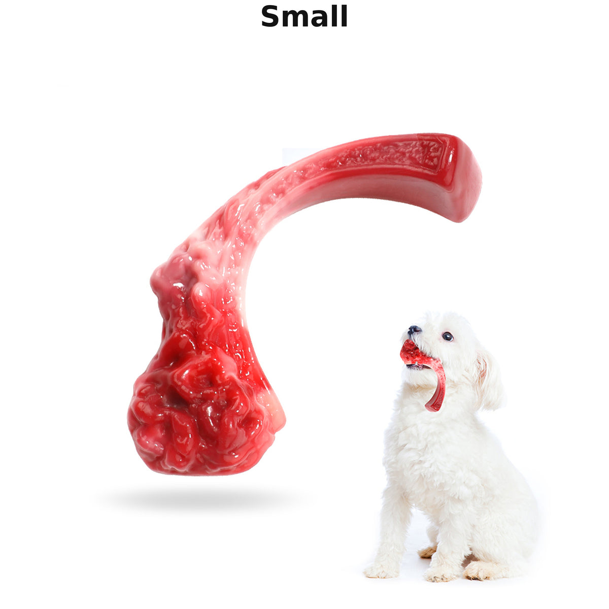 Steak-Shaped Nylon Dog Chew Toy with Meat Aroma for Large Dogs