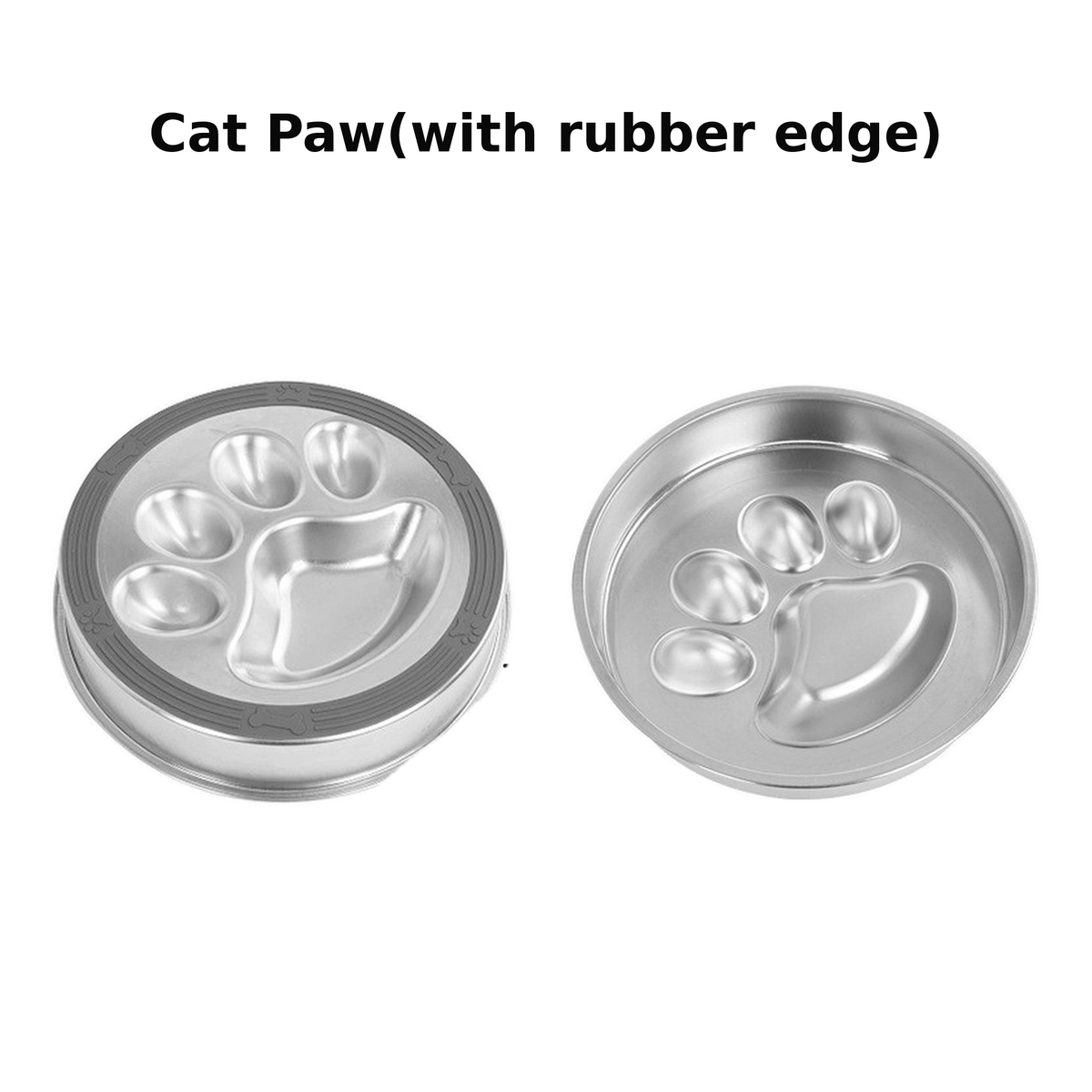 304 Stainless Steel Slow Feeder Dog Bowl 22 cm Round Reversible for Fast Eaters