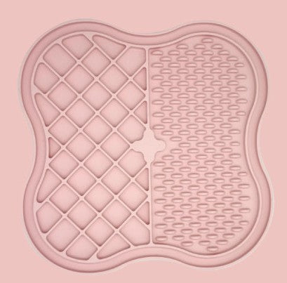 Alfombrilla de Lamer de Silicona Clover para Alimentación Lenta con Texturas de Doble Zona para Perros y Gatos