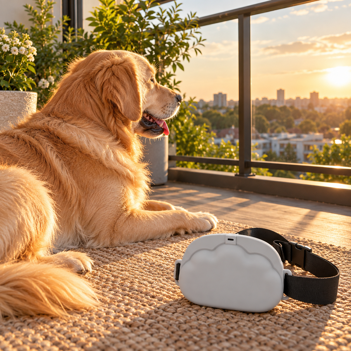 Bolsa de silicona para premios de perro y adiestramiento con tapa magnética y cinturón para paseos